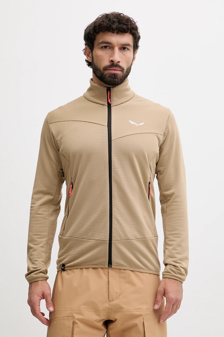 Salewa hanorac Puez Altavia culoarea maro, uni, 00.0000029138