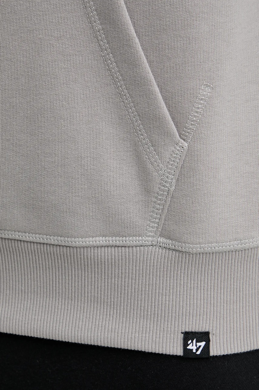 Μπλούζα 47 brand MLB Detroit Tigers χρώμα: γκρι, με κουκούλα, BB009PMLKYH646046WY φωτογραφία