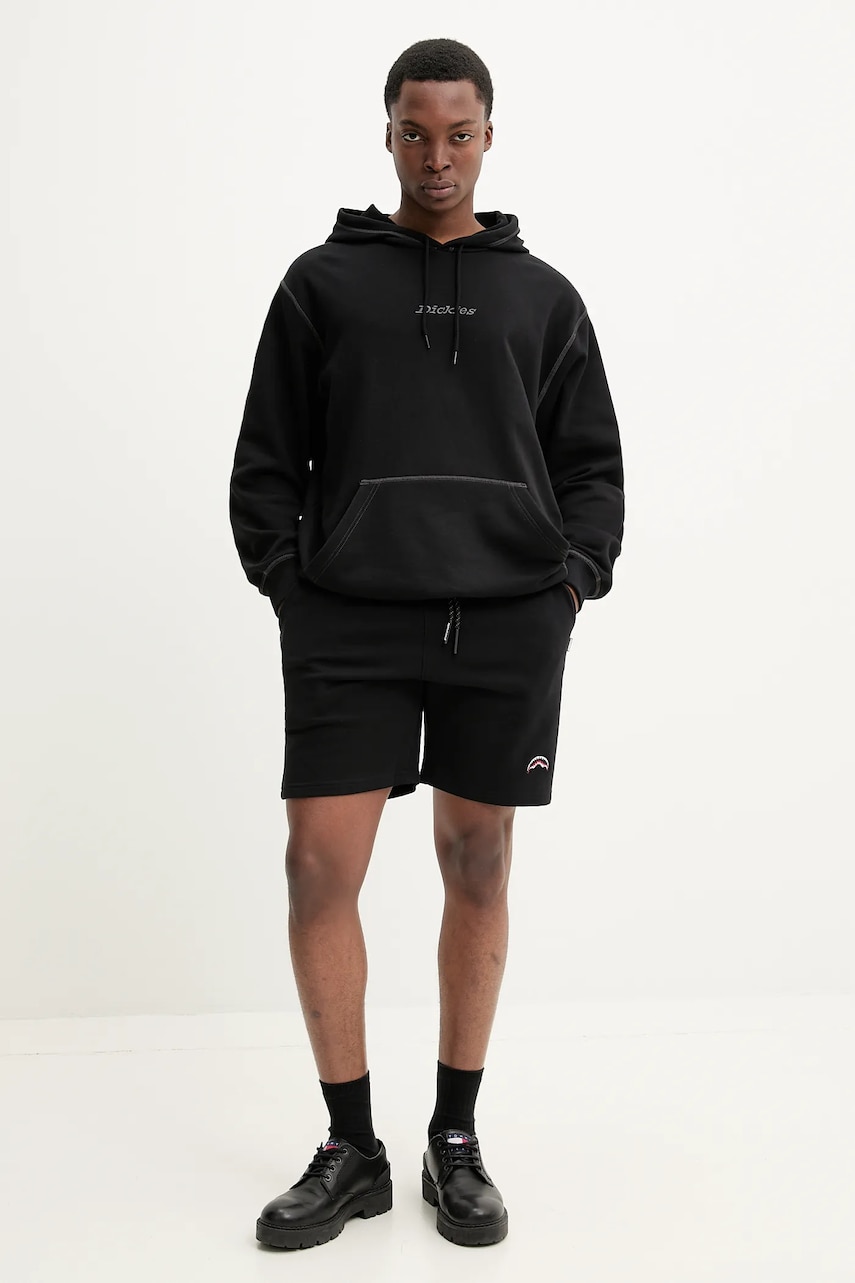 Кофта Dickies мужская цвет чёрный с капюшоном однотонная DK0A4Z6YBLK1 Кофта Dickies мужская цвет чёрный с капюшоном однотонная DK0A4Z6YBLK1