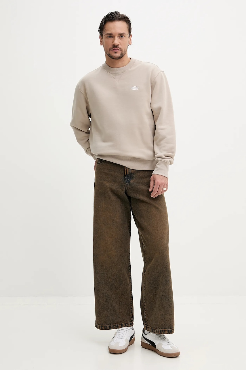 Кофта Dickies мужская цвет коричневый однотонная DK0A4Y6QSS01 Кофта Dickies мужская цвет коричневый однотонная DK0A4Y6QSS01