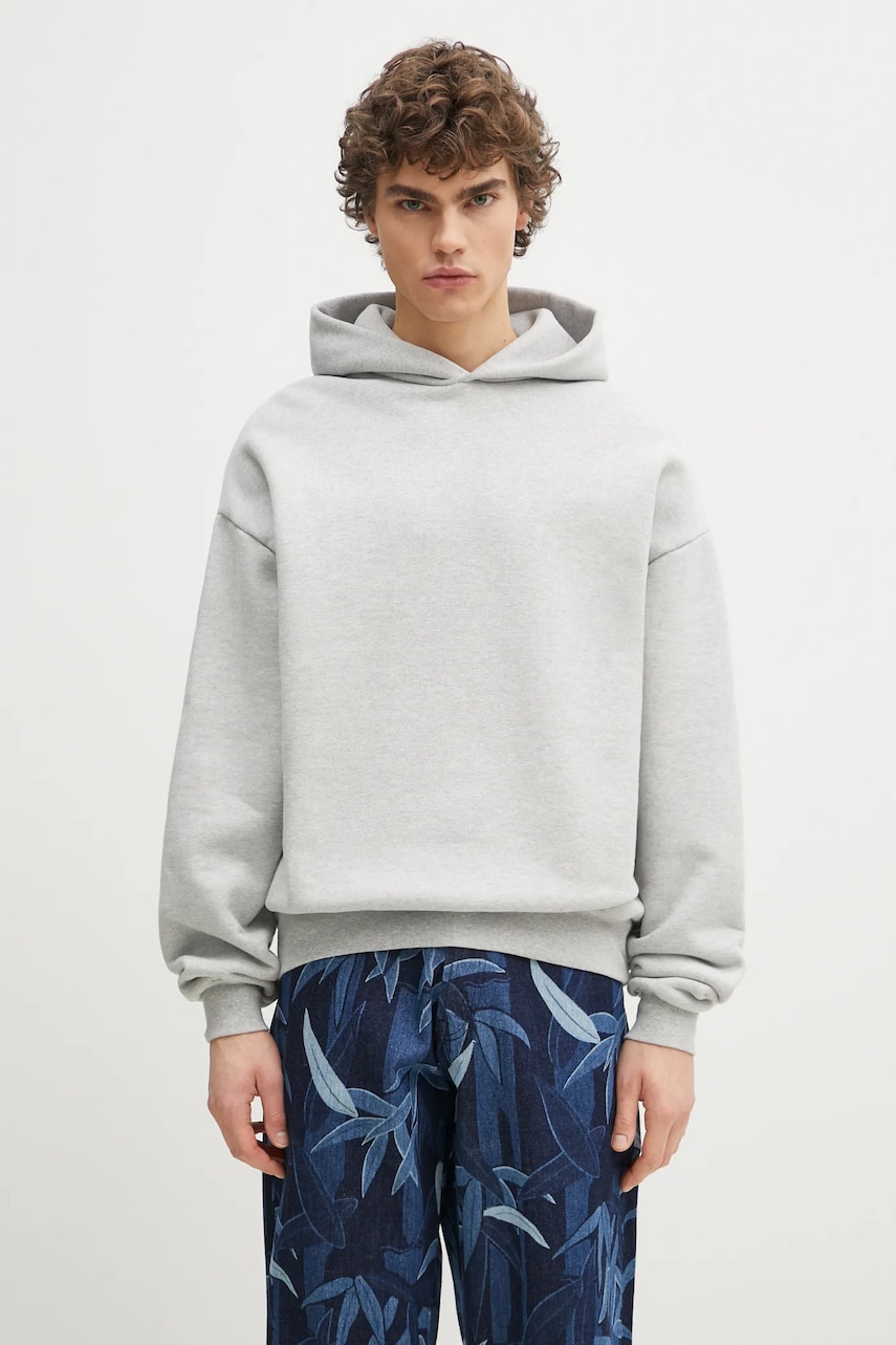 MKI MIYUKI ZOKU hanorac de bumbac 800 Gsm Superweight Hoody barbati, culoarea gri, cu glugă, neted, 800.GSM.SUPERW.HOO MKI MIYUKI ZOKU hanorac de bumbac 800 Gsm Superweight Hoody barbati, culoarea gri, cu glugă, neted, 800.GSM.SUPERW.HOO