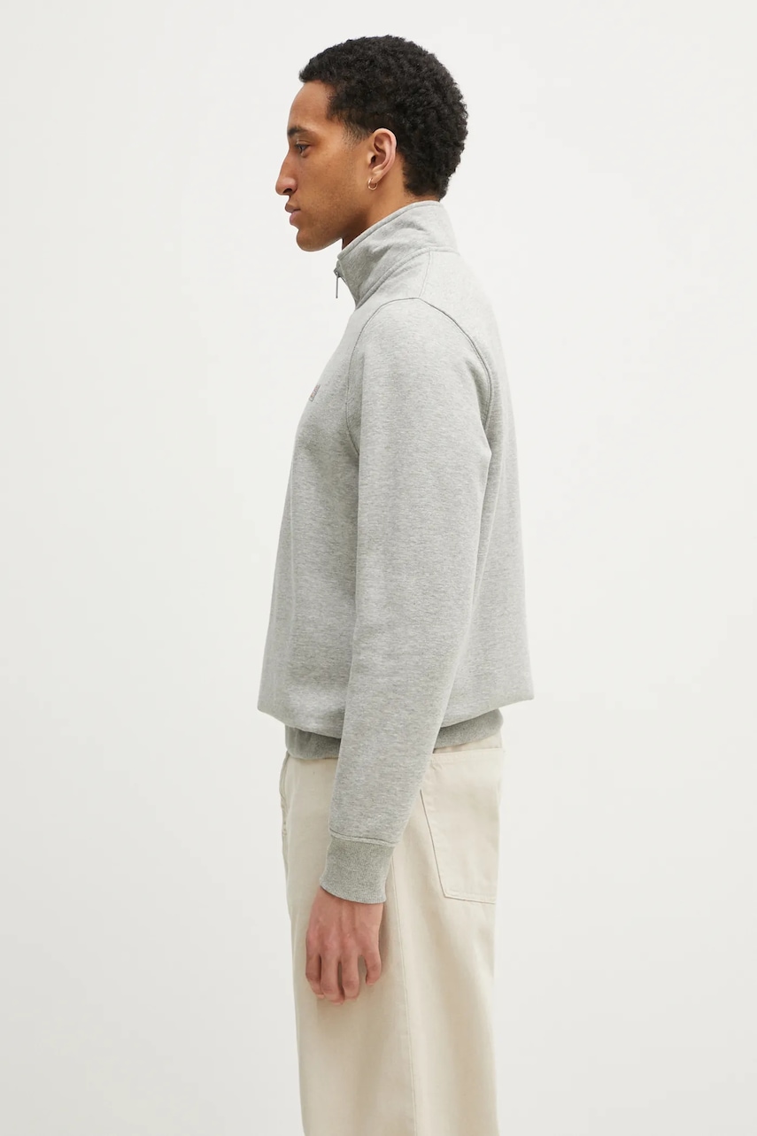 Кофта Dickies Oakport Quarter Zip Heather Grey мужская цвет серый меланж DK0A4XD4HG01 Кофта Dickies Oakport Quarter Zip Heather Grey мужская цвет серый меланж DK0A4XD4HG01