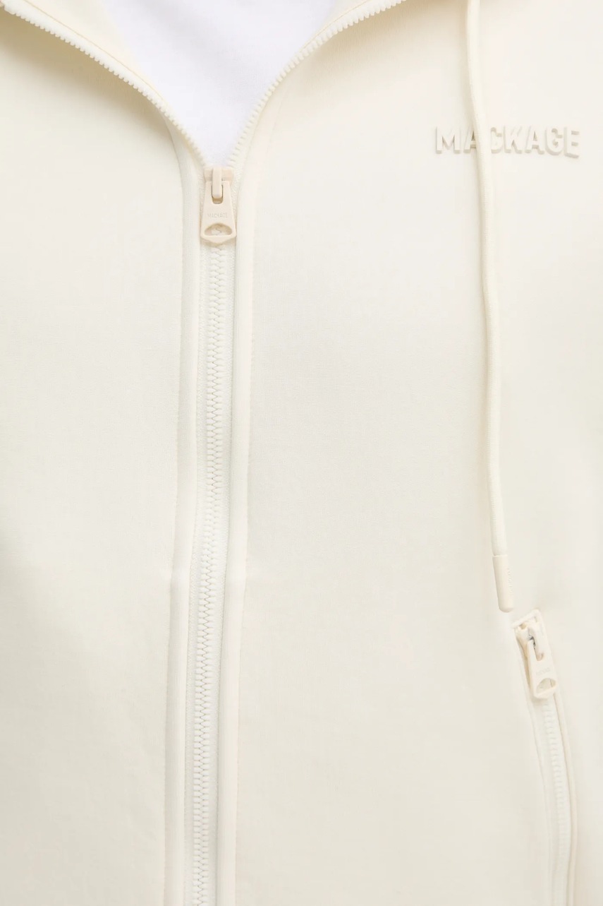 Μπλούζα MACKAGE χρώμα: μπεζ, με κουκούλα, KRYSTOS φωτογραφία