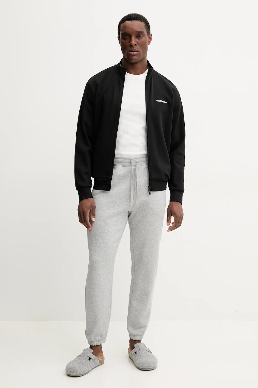 Кофта лаунж Emporio Armani Underwear мужская цвет чёрный однотонная EM001386 AF10790 Кофта лаунж Emporio Armani Underwear мужская цвет чёрный однотонная EM001386 AF10790
