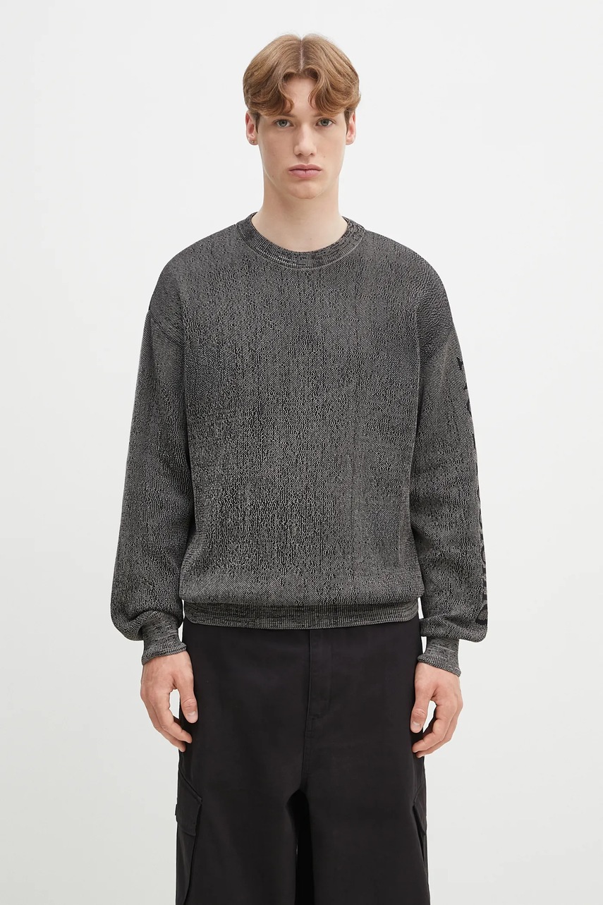 Svetr No Problemo Alien-O Glitch Knit Crew Neck černá barva, NP2001903