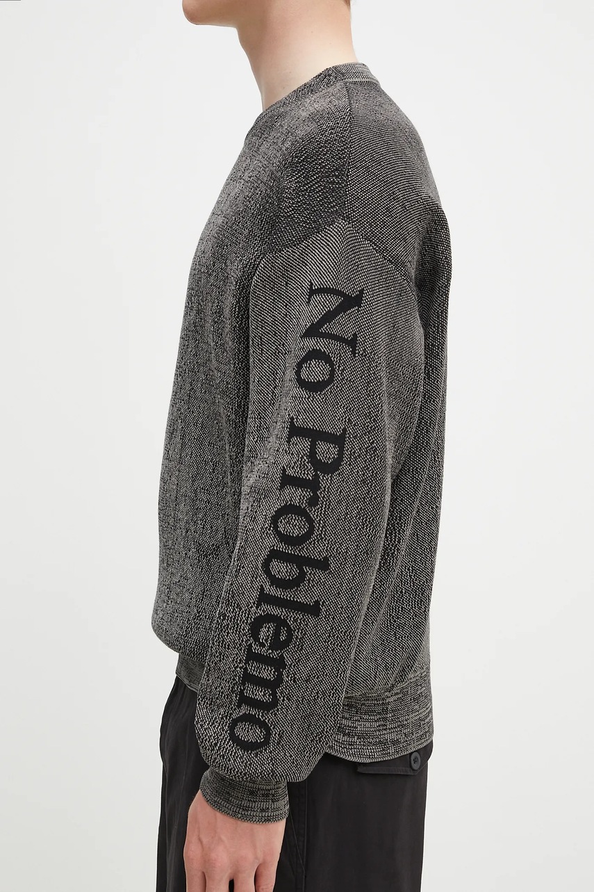Sveter No Problemo Alien-O Glitch Knit Crew Neck