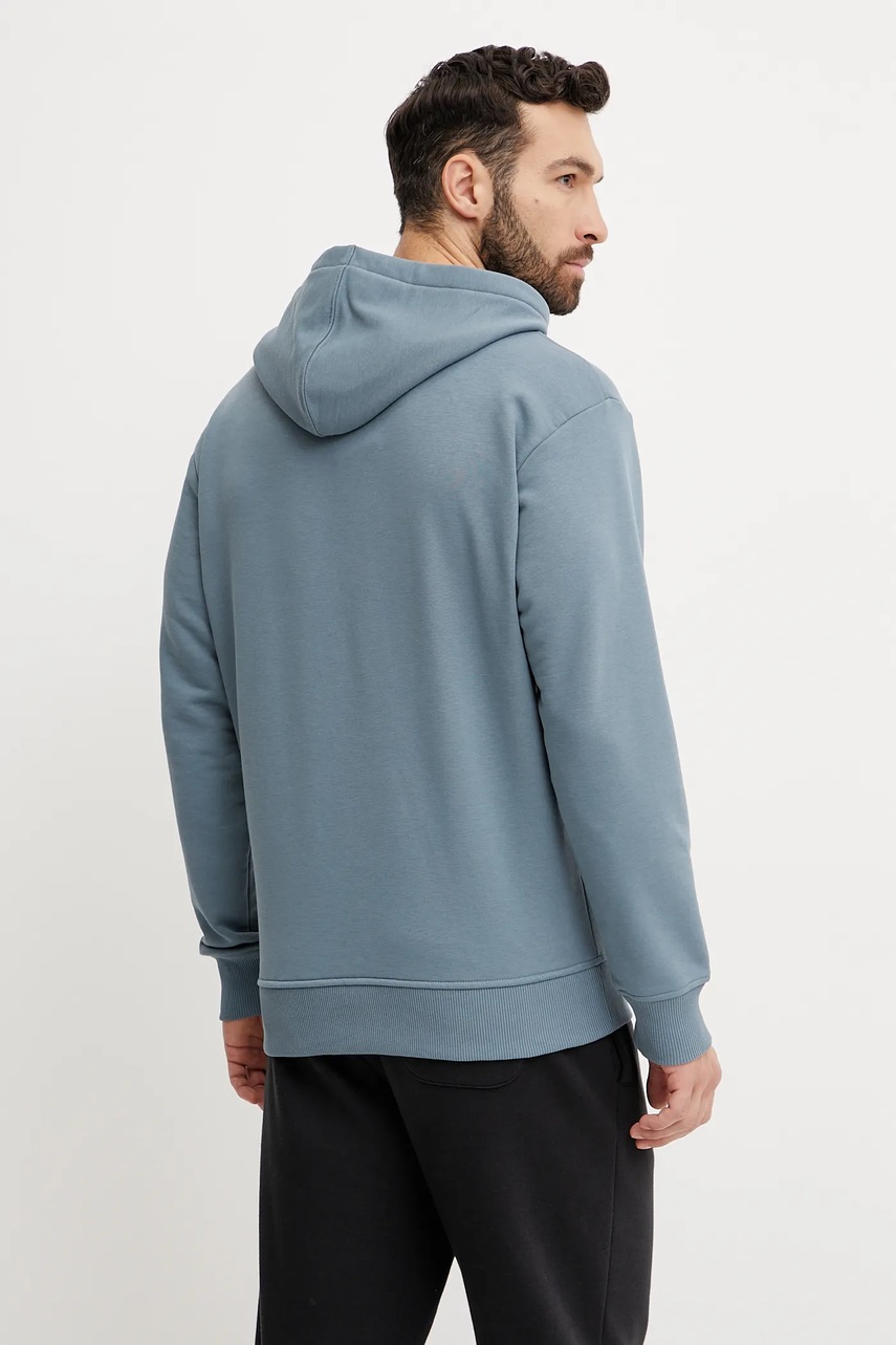 Μπλούζα Rossignol Waterfall χρώμα: μπλε, με κουκούλα, RLNMS10 φωτογραφία