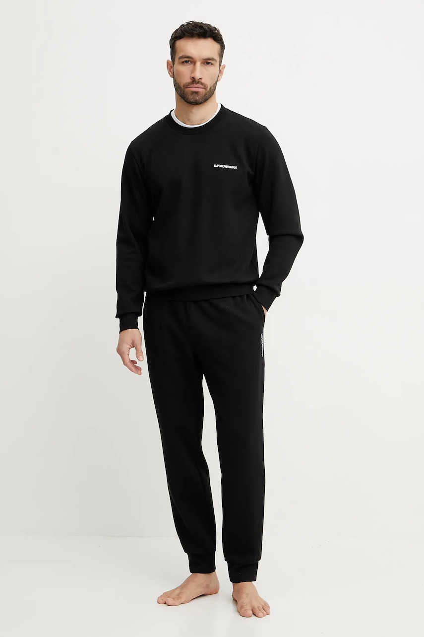 Кофта Emporio Armani Underwear мужская цвет чёрный однотонная EM000520 AF10790 Кофта Emporio Armani Underwear мужская цвет чёрный однотонная EM000520 AF10790