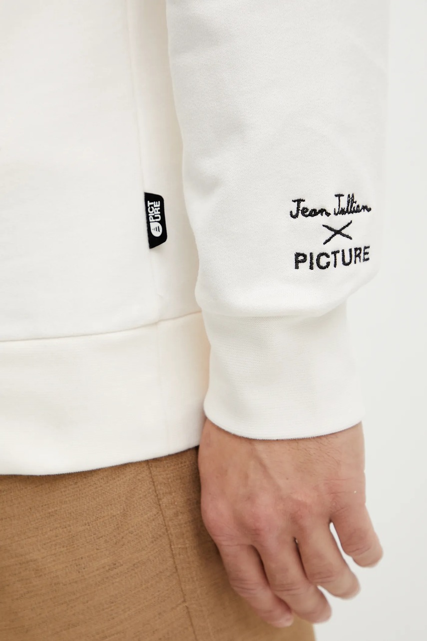 Βαμβακερή μπλούζα Picture Jean Julien χρώμα: μπεζ, MSW0501 φωτογραφία