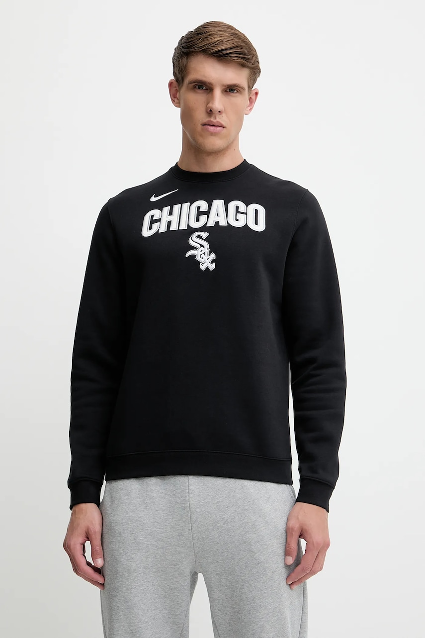 Levně Mikina Nike Chicago White Sox pánská, černá barva, s aplikací, NKPU-912Z-RX-LYA