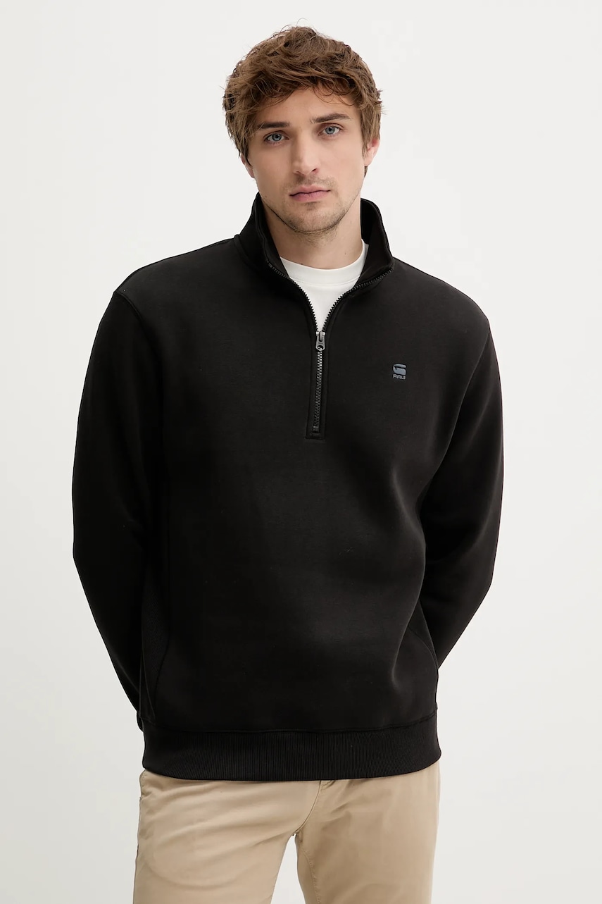 G-Star bluză culoarea negru, uni, D26459-C235