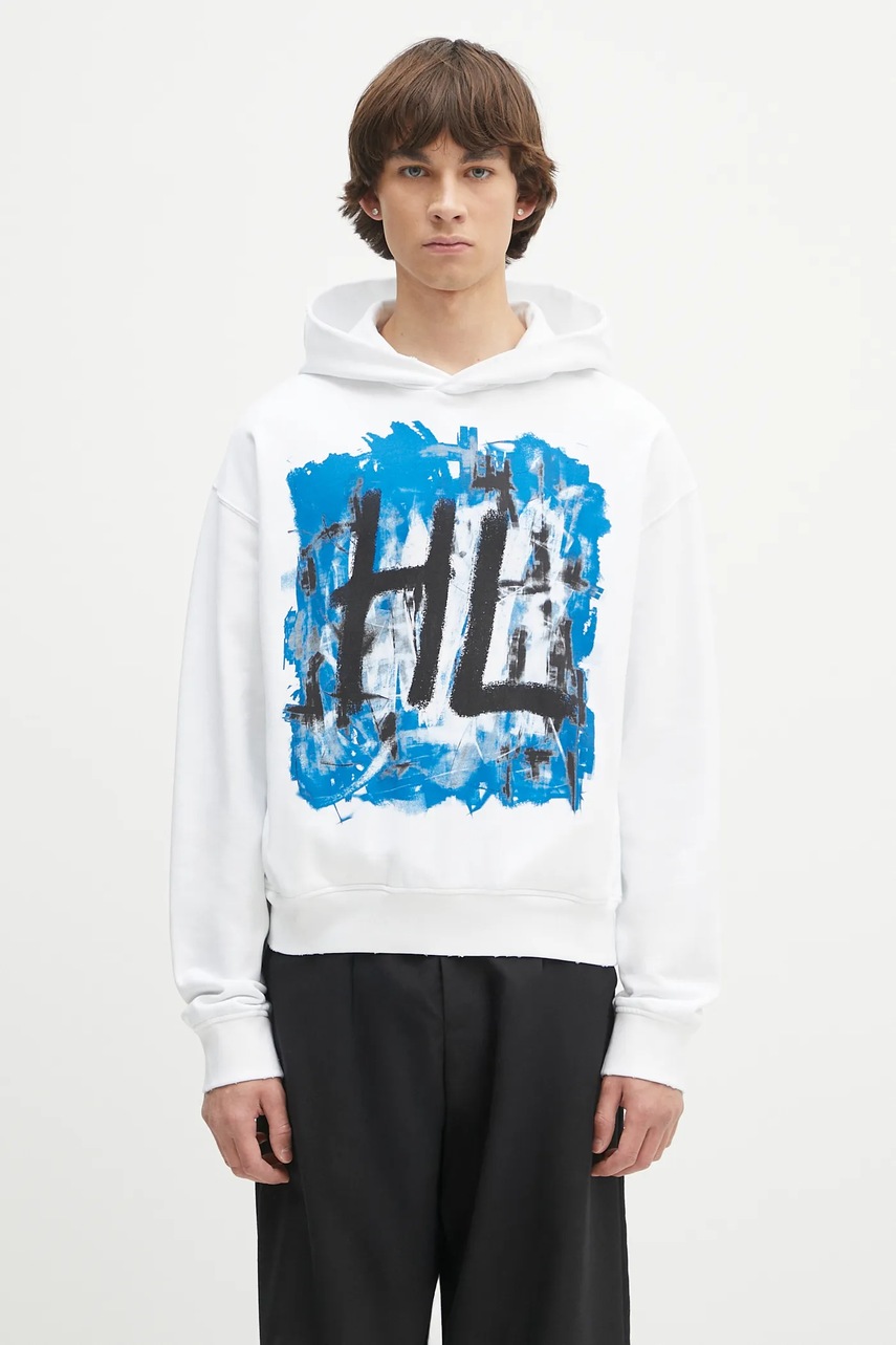 Helmut Lang hanorac din bumbac SCRIBBLE.H1.LIGHT.CT
