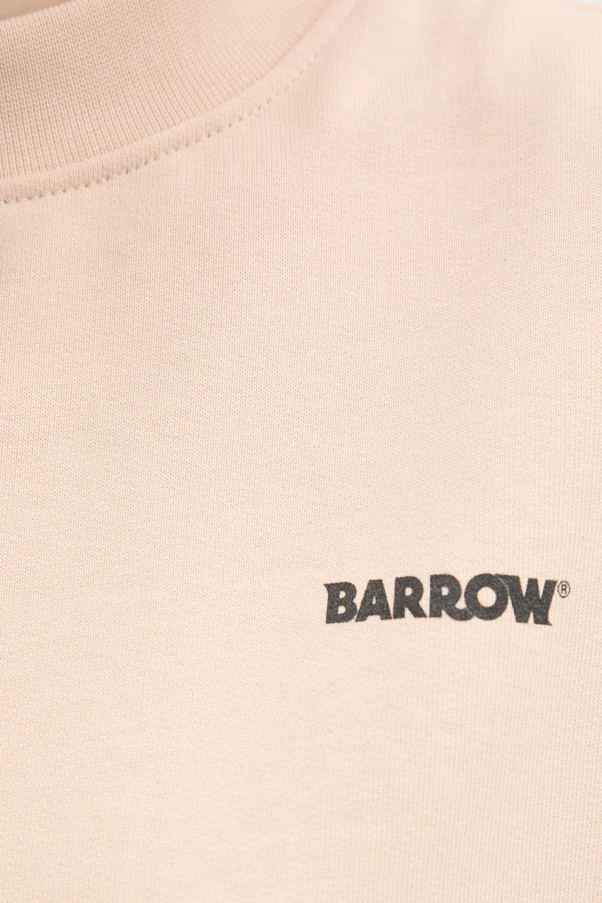 Βαμβακερή μπλούζα Barrow χρώμα: μπεζ, S5BWUASW080 φωτογραφία
