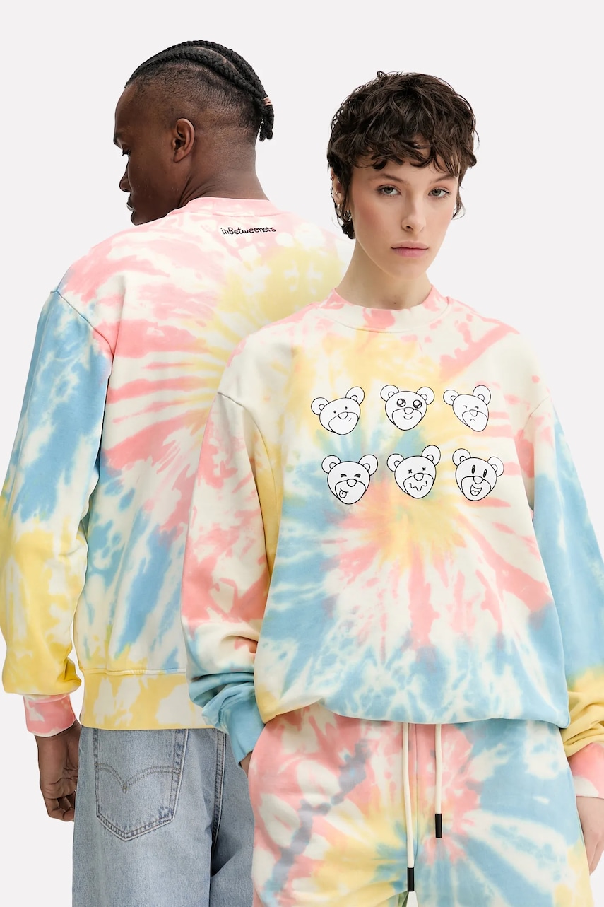 Inbetweeners hanorac de bumbac cu imprimeu, S5TWUASW010