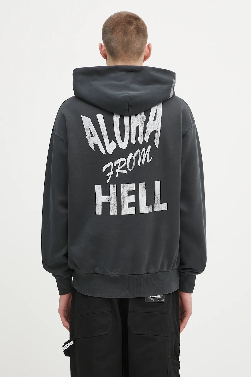 Βαμβακερή μπλούζα Aries Faded Aloha From Hell Hoodie