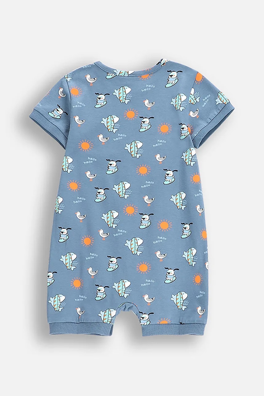 Хлопковый ромпер для младенцев Coccodrillo HOLIDAY SPLASH BOY NEWBORN Хлопковый ромпер для младенцев Coccodrillo HOLIDAY SPLASH BOY NEWBORN