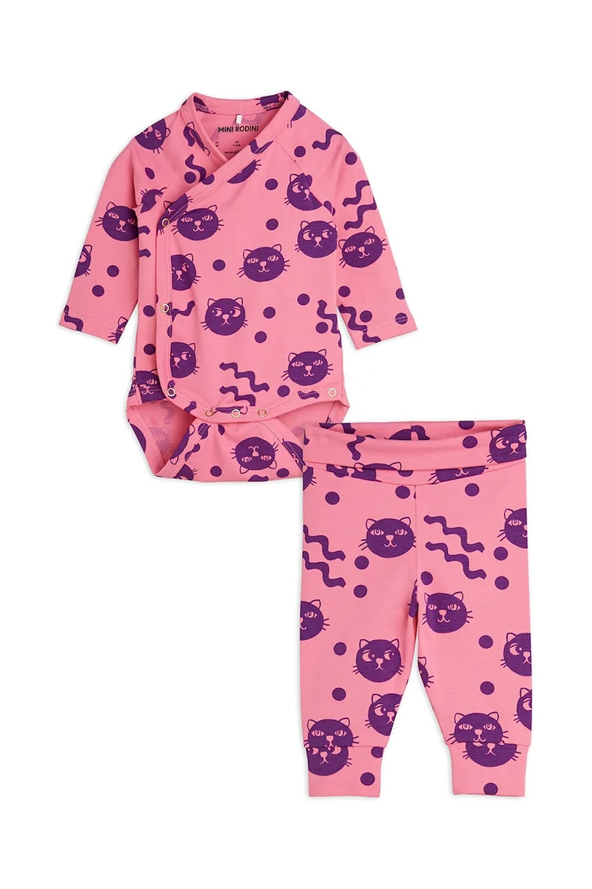 Mini Rodini compleu bebe Squiggly cats 2514010528 Mini Rodini compleu bebe Squiggly cats 2514010528