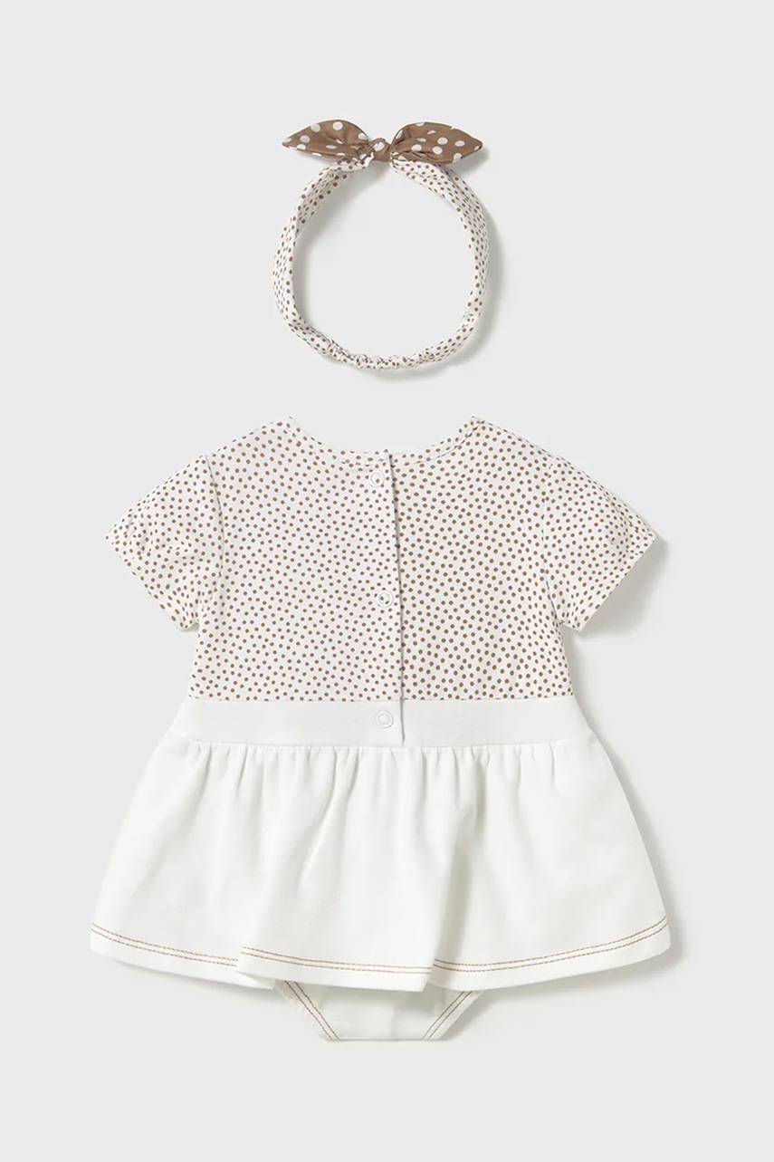 Хлопковый ромпер для младенцев Mayoral Newborn 1658 Хлопковый ромпер для младенцев Mayoral Newborn 1658