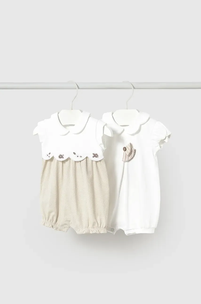 Mayoral Newborn salopete bebelusi din bumbac 2-pack 1752