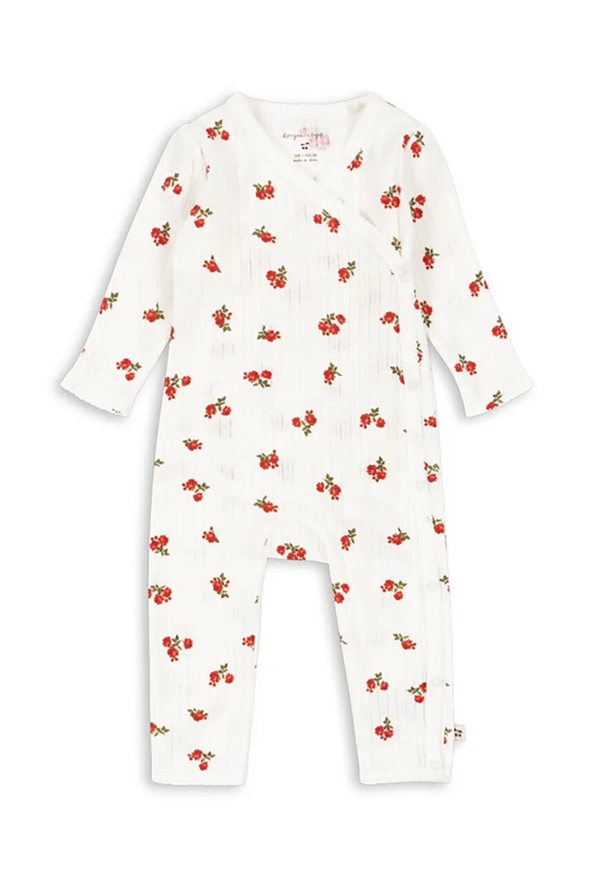 Konges Sløjd baba ujjatlan rugdalózó MINNIE NEWBORN ONESIE GOTS KS102588 akciós termékkép 1