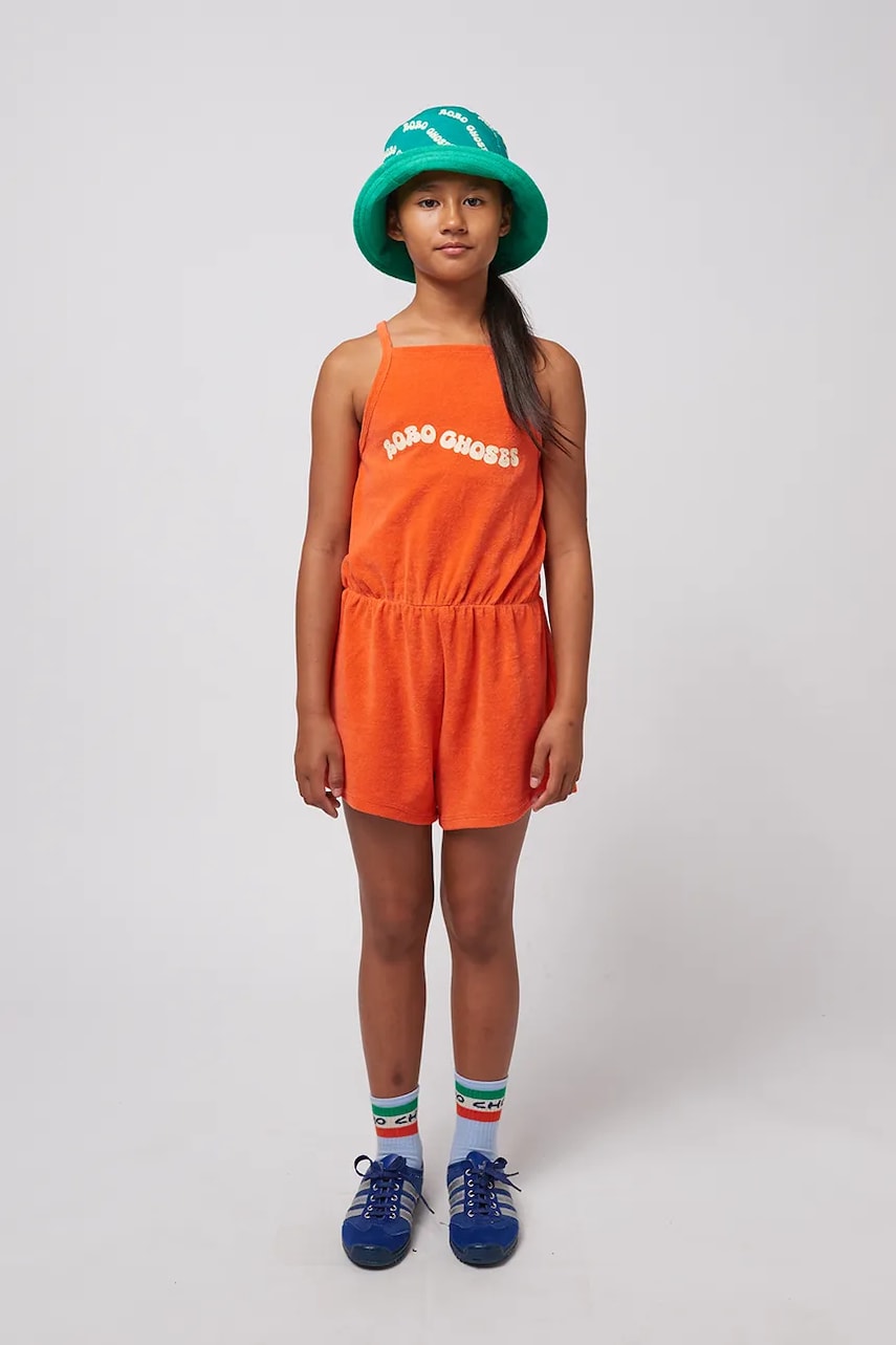 Bobo Choses salopeta copii Wavy culoarea portocaliu, 125AC095