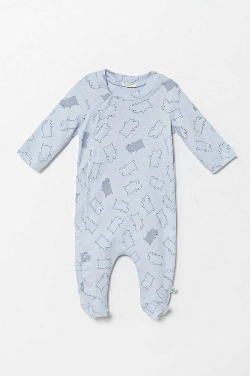 United Colors of Benetton salopete din bumbac pentru bebelusi 3PWB0T02D