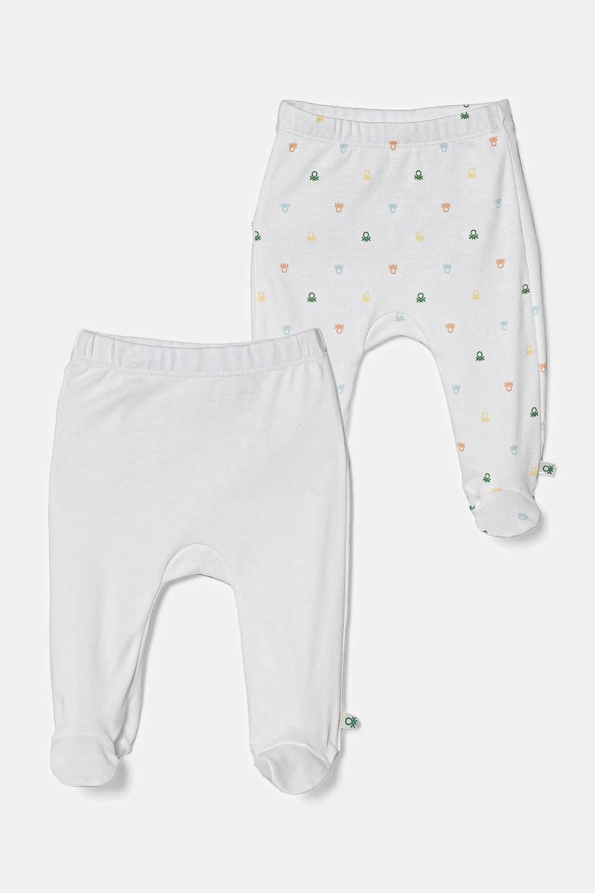 United Colors of Benetton salopete din bumbac pentru bebeluși 2-pack 3PWB0F009