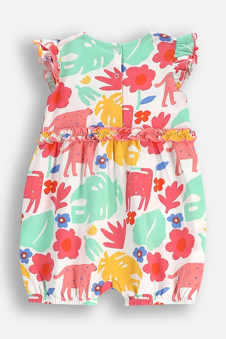Хлопковый ромпер для младенцев Coccodrillo TROPICAL STORY GIRL NEWBORN