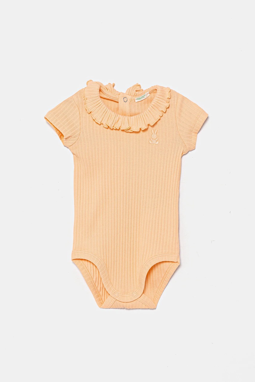 

Бебешко боди United Colors of Benetton 3F1AAB00N, Оранжев