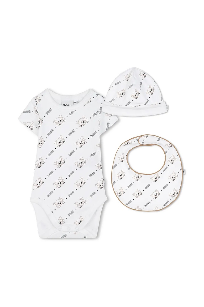 BOSS body din bumbac pentru bebelusi J52177