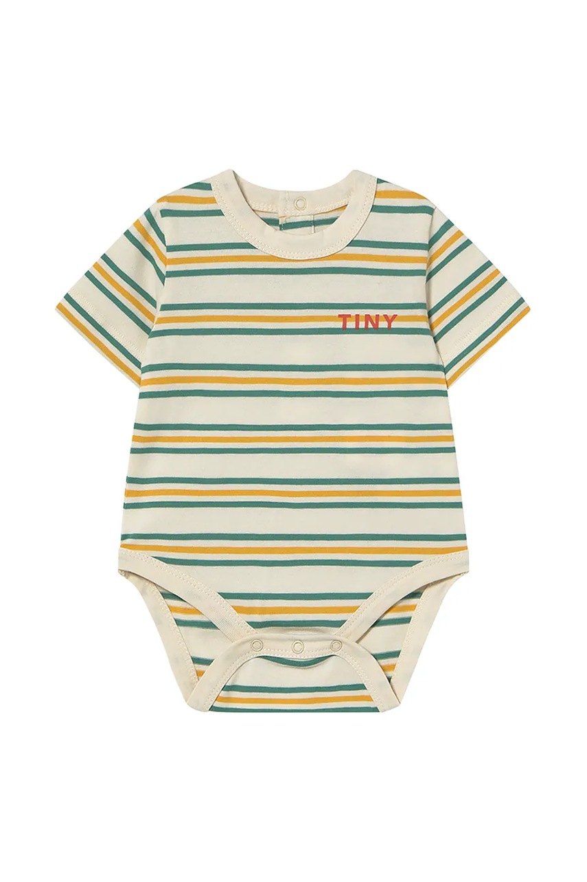 Дитяче бавовняне боді Tinycottons STRIPES MULTICOLOR BODY SS25-124
