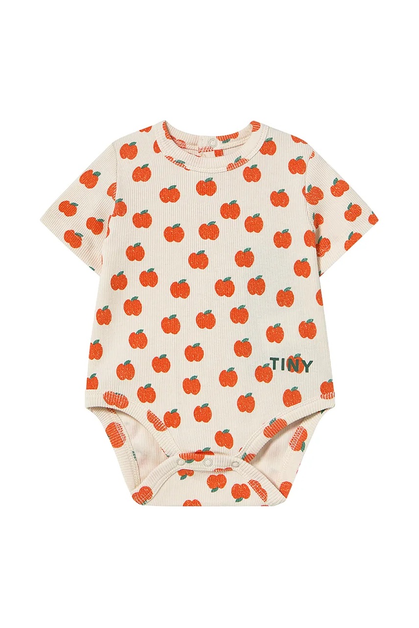 Боді для немовлят Tinycottons APPLES RIB BODY SS25-347