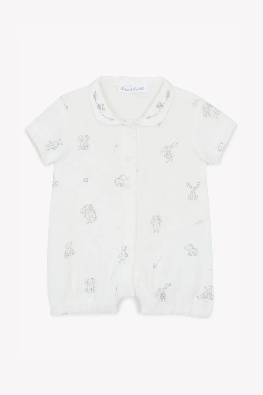 Хлопковый ромпер для младенцев Tartine et Chocolat CA33080