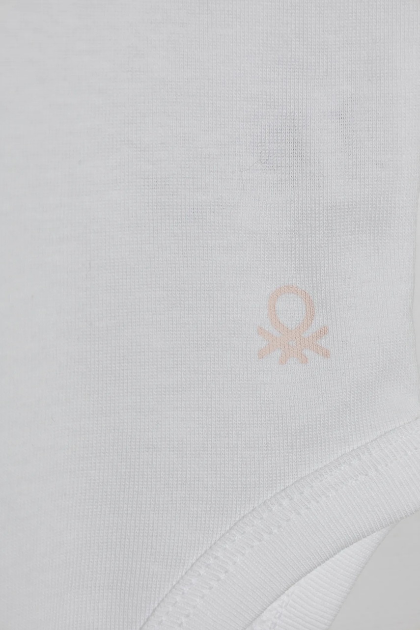 Bavlněné kojenecké body United Colors of Benetton 3-pack (obrázek 5)