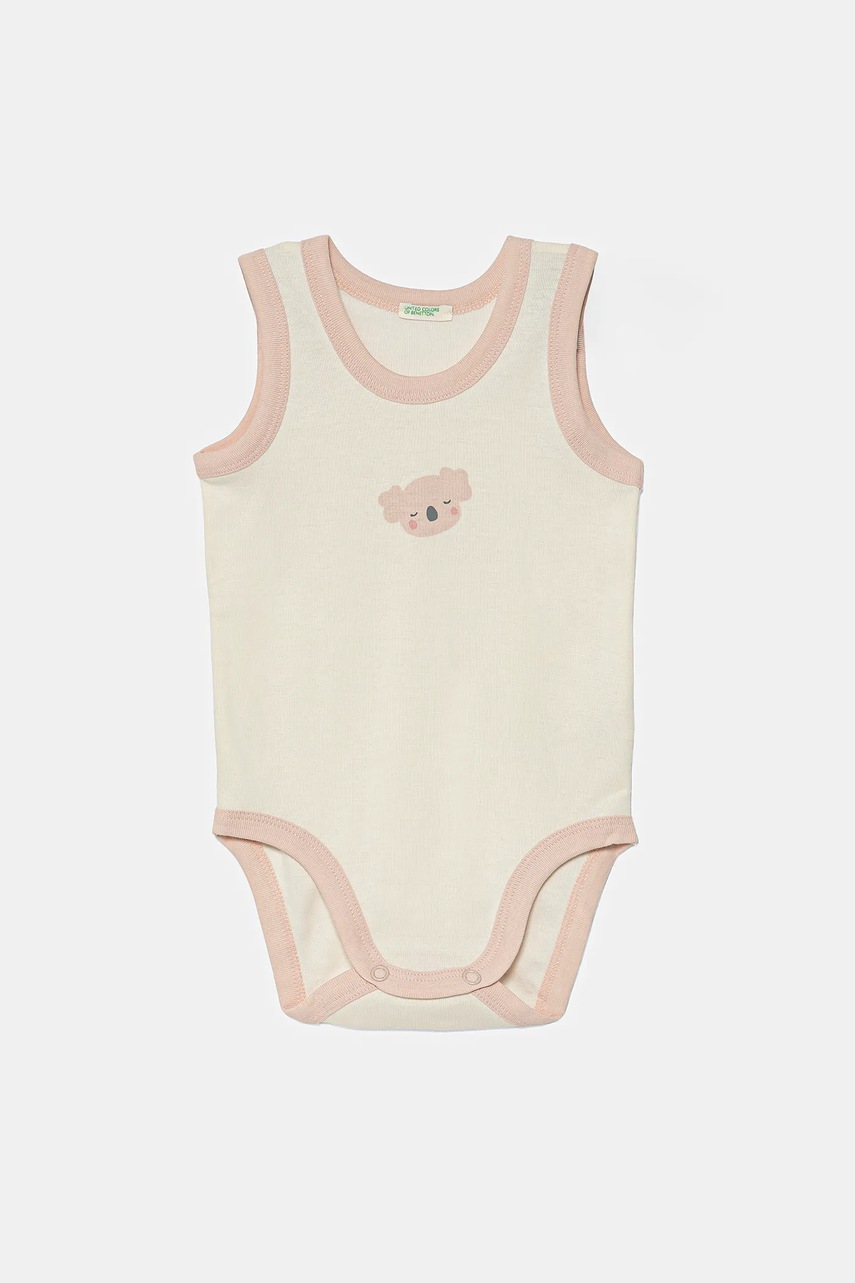 Дитяче бавовняне боді United Colors of Benetton 2-pack 3GI70B00Y