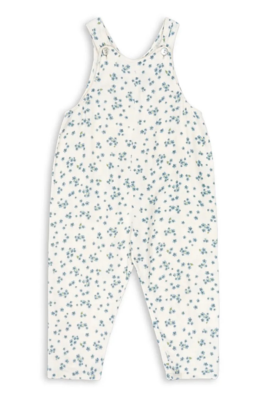 Хлопковый ромпер для младенцев Konges Sløjd RHW x KS MIOBLU OVERALLS GOTS Rosie Huntington Whiteley KS103614