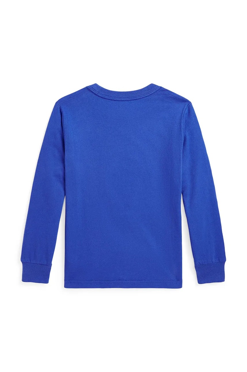 Дитячий бавовняний лонгслів Polo Ralph Lauren з принтом 322883620012