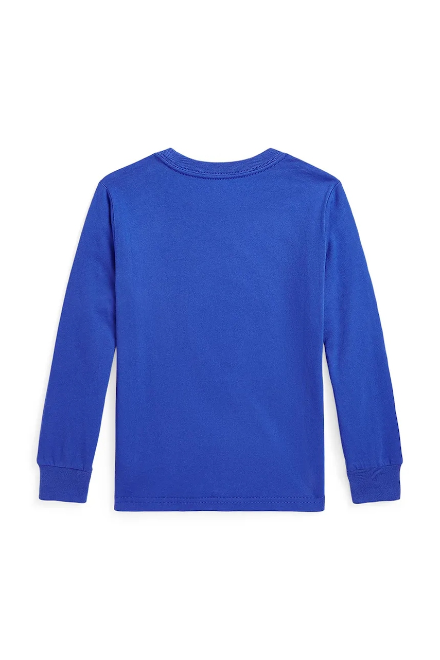Хлопковый детский лонгслив Polo Ralph Lauren с принтом 322883620012 Хлопковый детский лонгслив Polo Ralph Lauren с принтом 322883620012