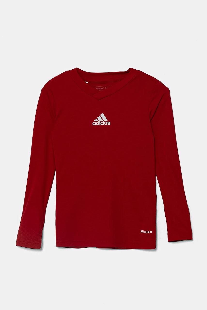 adidas Performance longsleeve copii culoarea rosu, cu imprimeu, GN5711