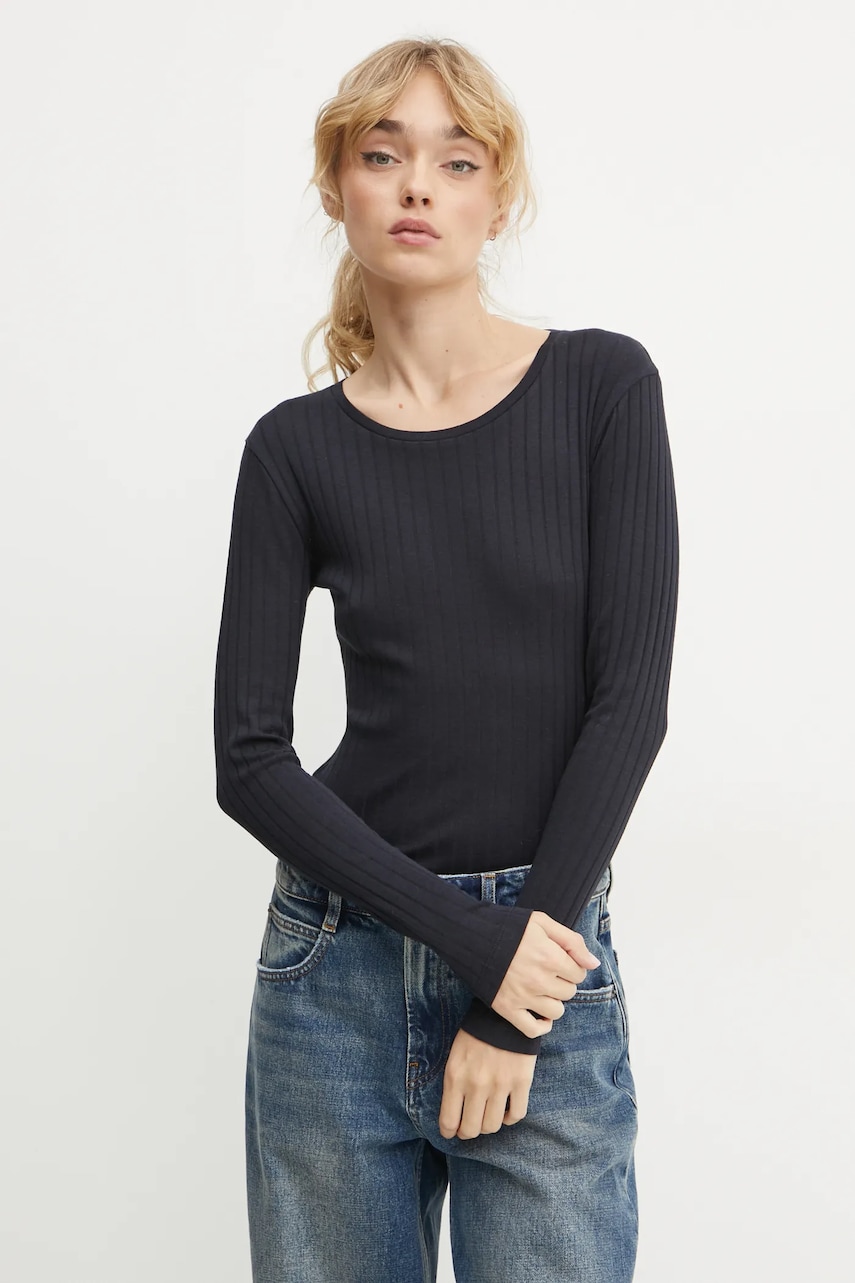 Marc O'Polo longsleeve femei, culoarea albastru marin, 500207852063 Marc O'Polo longsleeve femei, culoarea albastru marin, 500207852063
