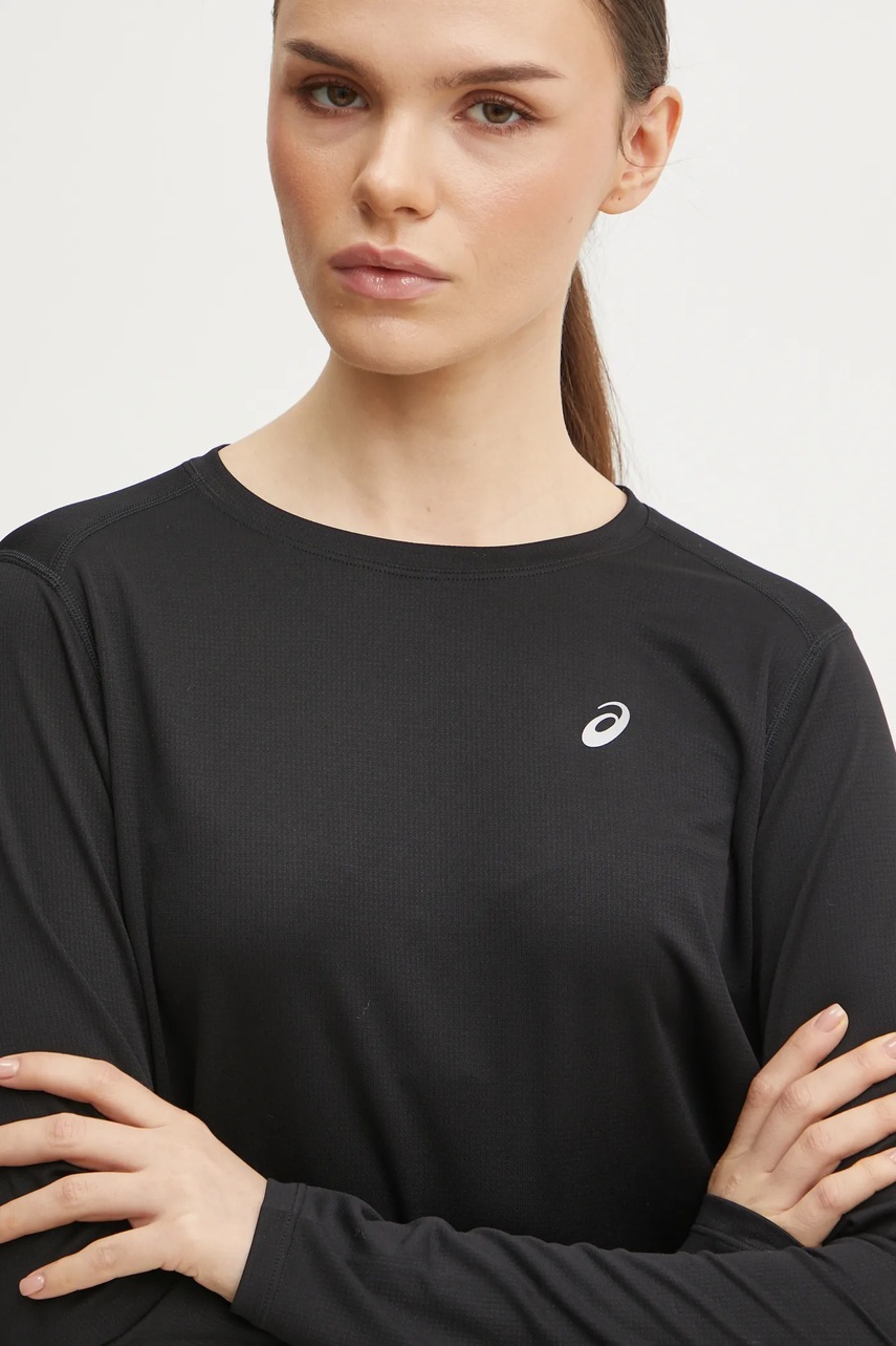 Μακρυμάνικο μπλουζάκι για τρέξιμο Asics Core χρώμα: μαύρο, 2012D181 φωτογραφία