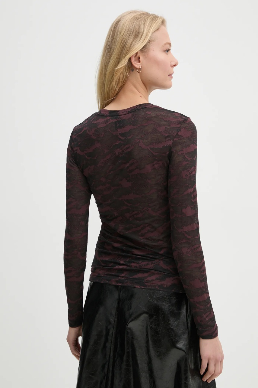 Лонгслів G-Star Raw жіночий колір червоний D25863.E165 