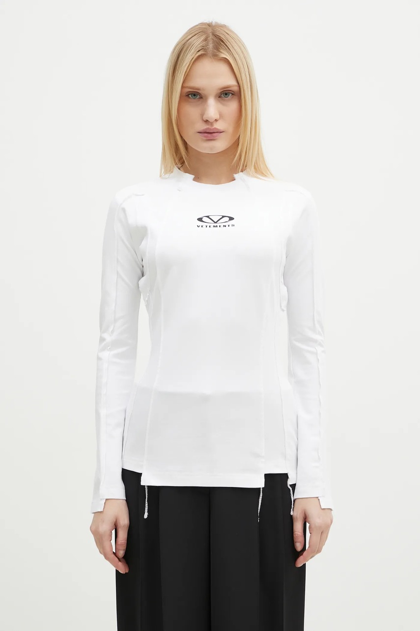 VETEMENTS longsleeve Oval Logo Cut-Up