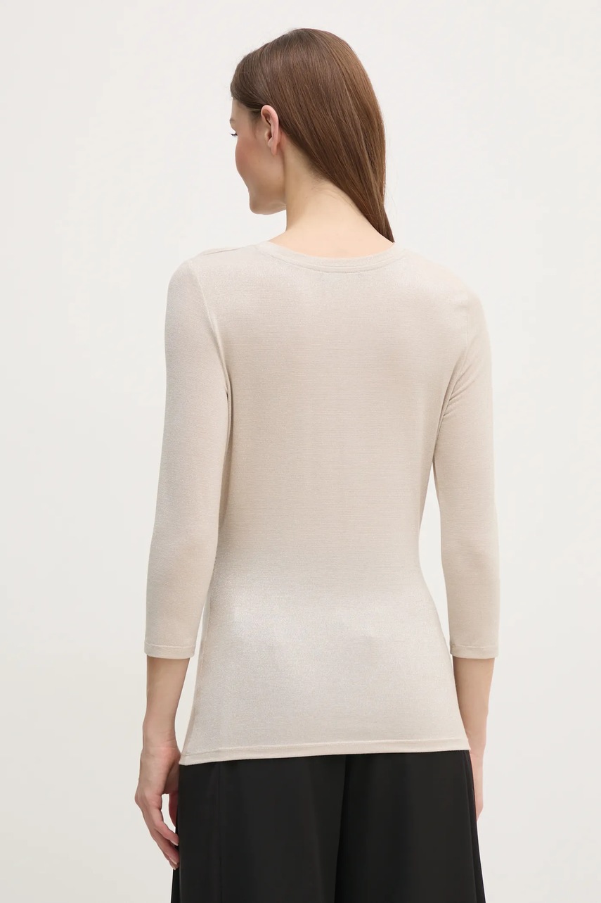 Μακρυμάνικο OUI χρώμα: μπεζ, 91158 φωτογραφία