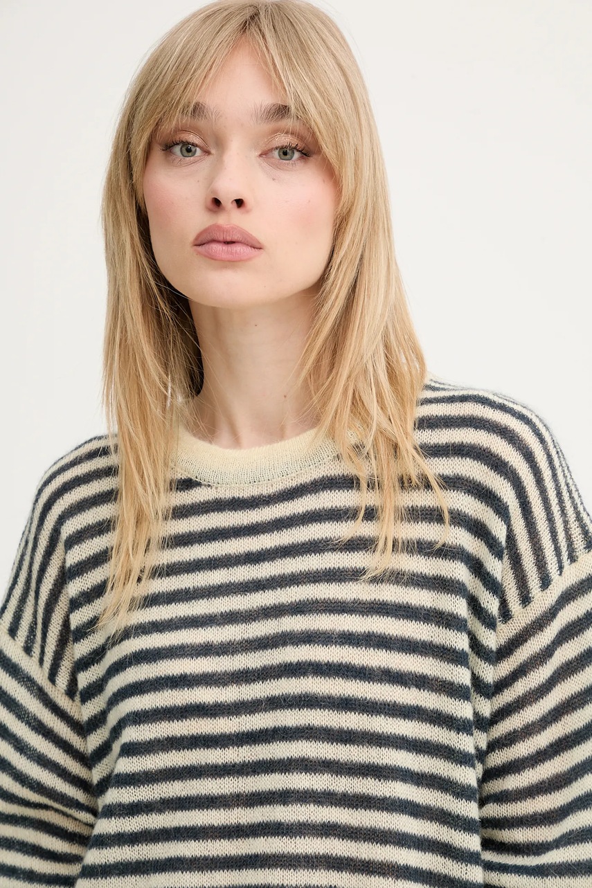 Μάλλινο πουλόβερ Sunnei χρώμα: μπεζ, RTWXKNW010 φωτογραφία