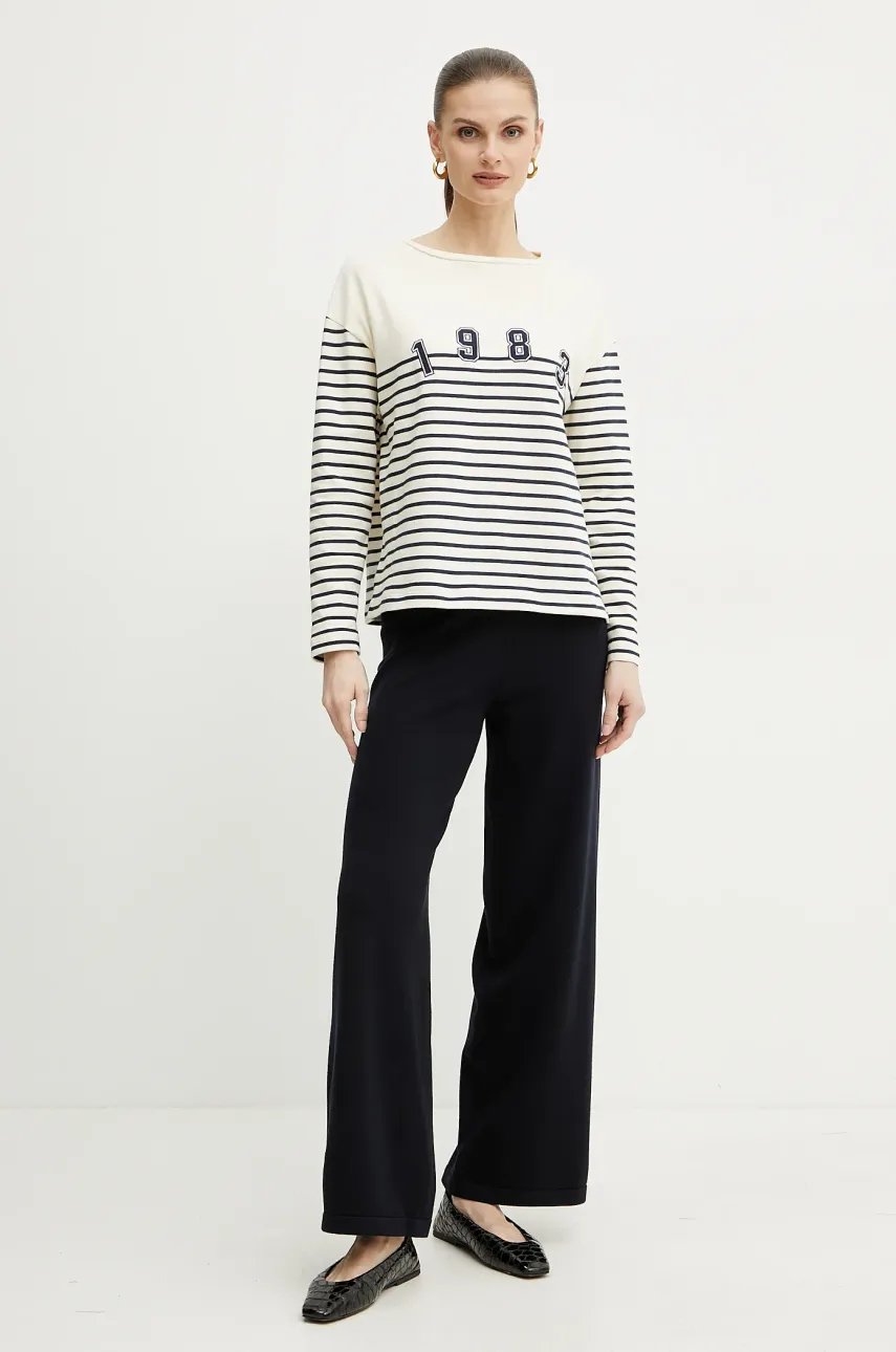 Хлопковая кофта Weekend Max Mara женские цвет бежевый узор 2515941041600 Хлопковая кофта Weekend Max Mara женские цвет бежевый узор 2515941041600
