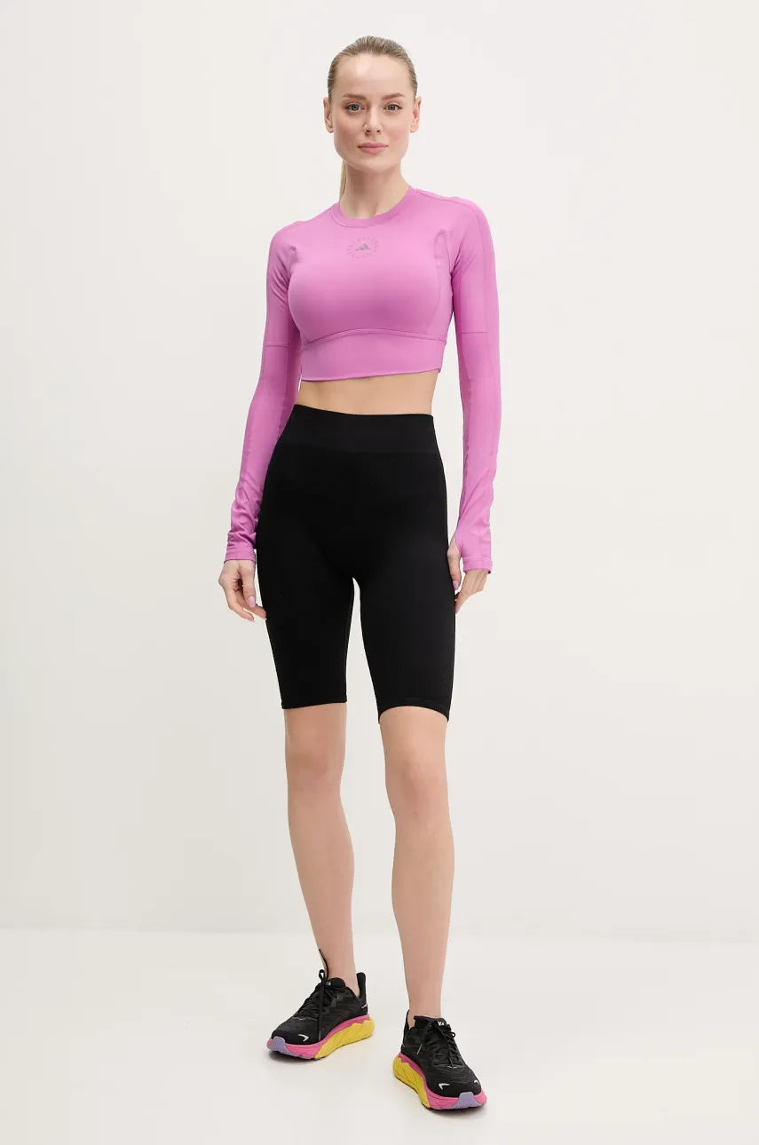 Лонгслив для тренировок adidas by Stella McCartney TrueStrenght цвет фиолетовый JJ1644 Лонгслив для тренировок adidas by Stella McCartney TrueStrenght цвет фиолетовый JJ1644