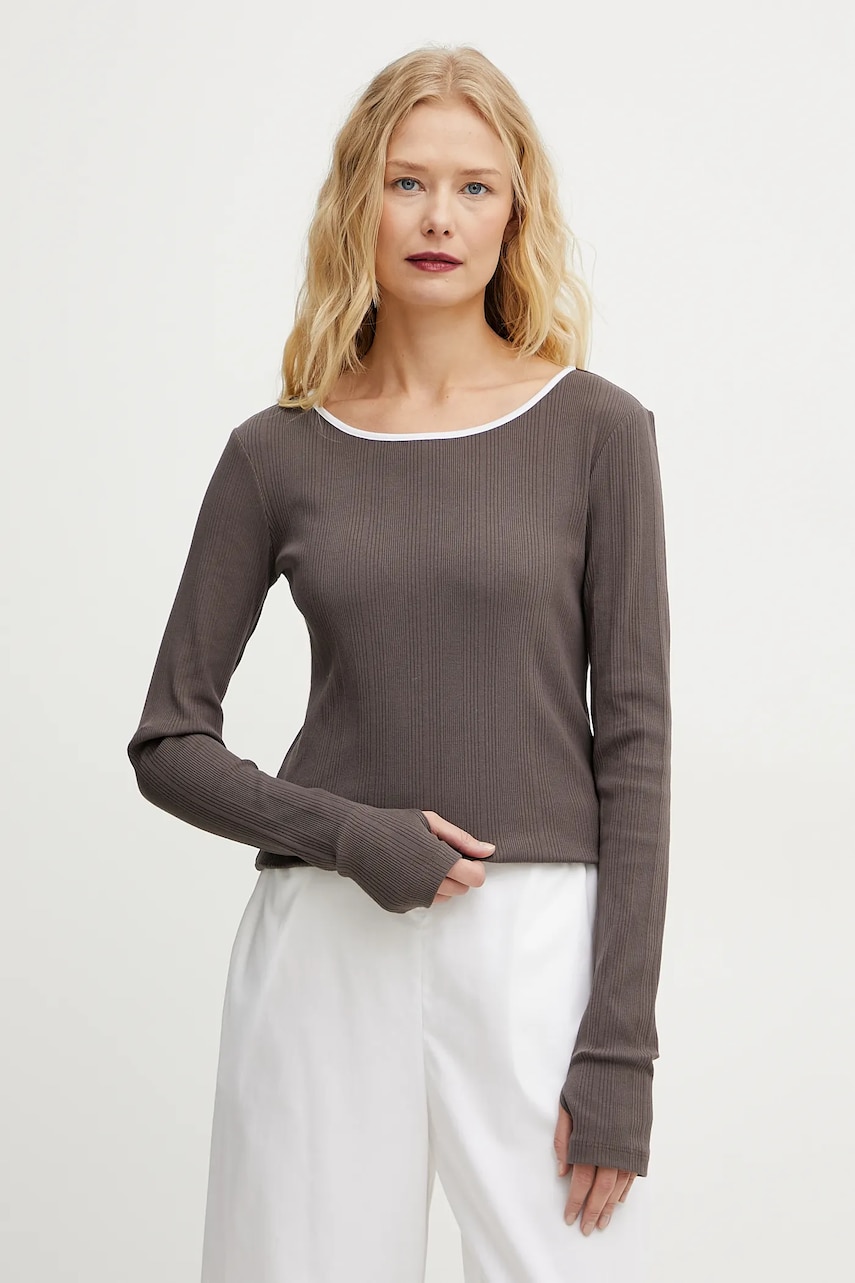 MM longsleeve culoarea maro, 2516941037600 MM longsleeve culoarea maro, 2516941037600