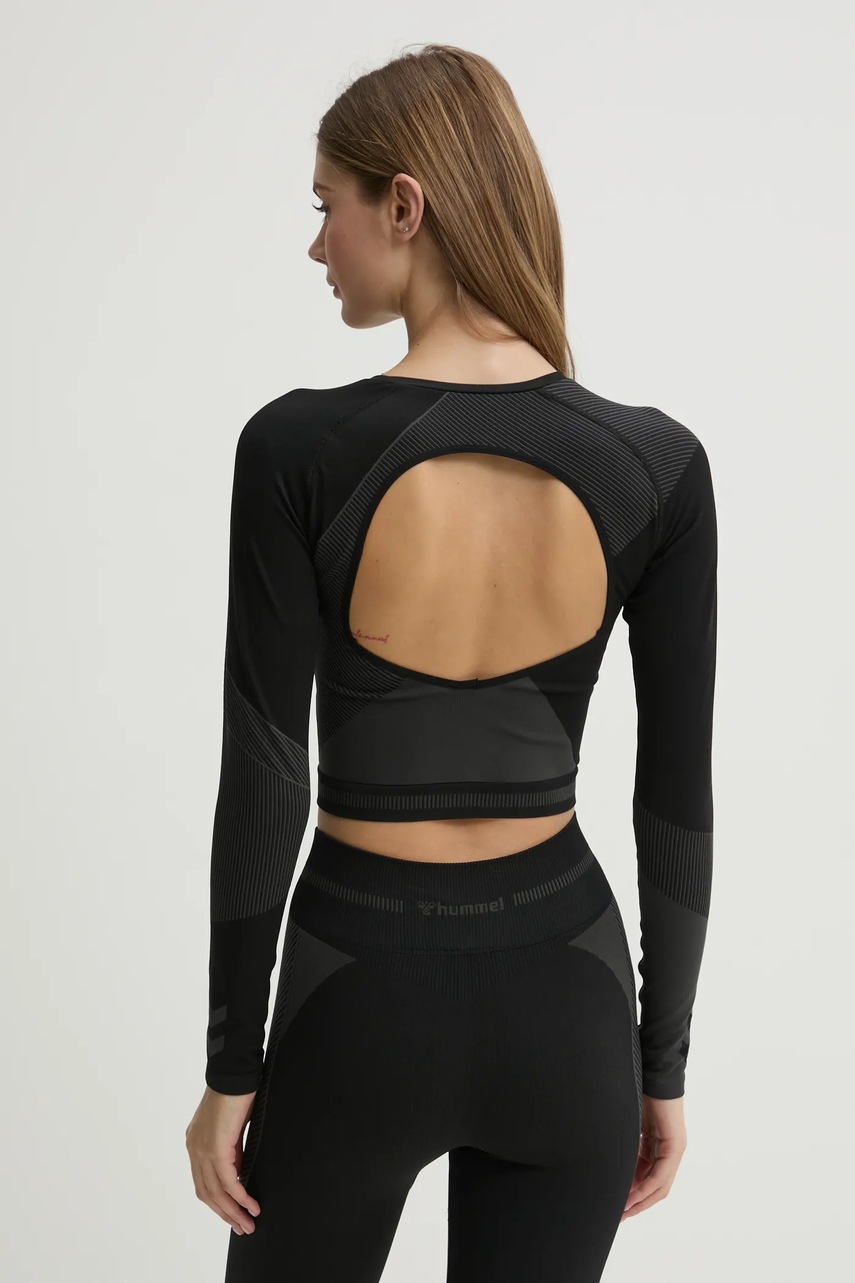 Μακρυμάνικο προπόνησης Hummel Unity χρώμα: μαύρο, 228074 φωτογραφία