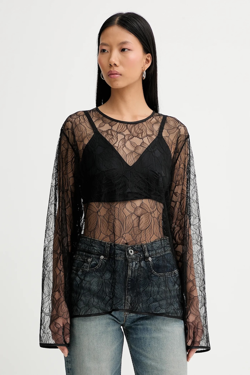 Samsoe Samsoe bluza Sasayla femei, culoarea negru, neted, F24400029